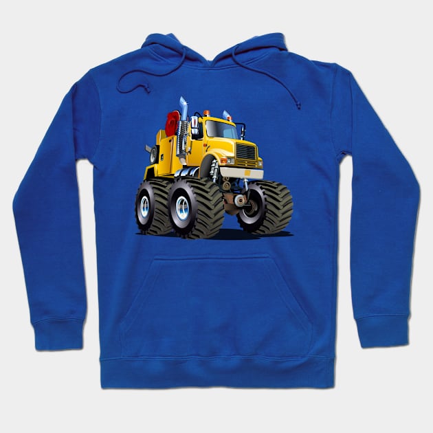 Cartoon Monster Tow Truck Hoodie by Mechanik